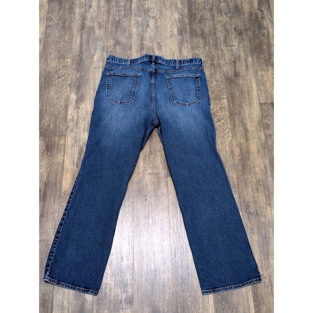 Old Navy Mens Boot-Cut Jeans 40x32 Dark Wash Blue Denim Pants Regular Fit - Picture 5 of 10
